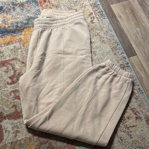 Nike Tan Joggers Elastic Waistband Soft Fabric